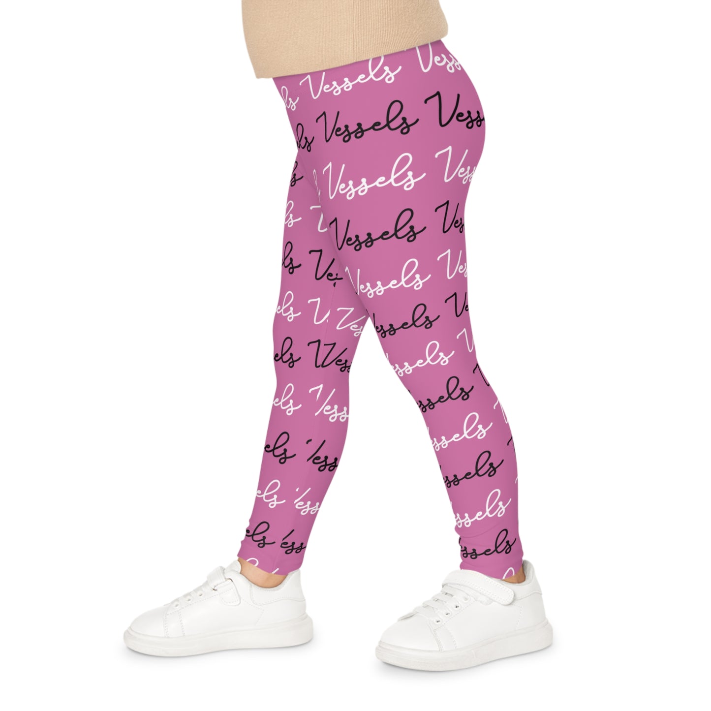 Trendy Kids Leggings - Stylish 'Vessels' Print for Active Girls