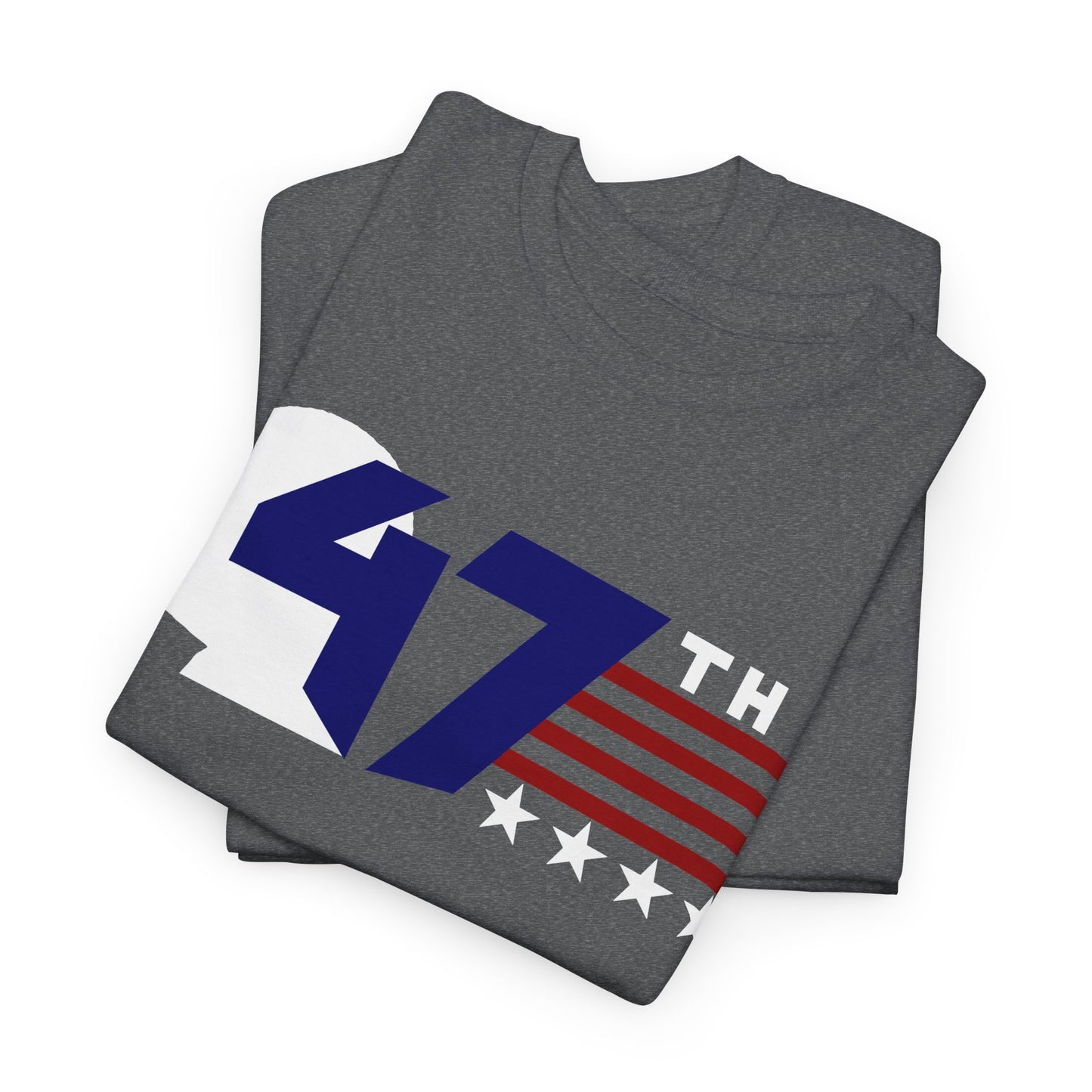 47th Trump: Patriotic Unisex Cotton Tee - 47th President Design, Casual Wear, Election Merchandise, Gift for Supporters, 4th of July Tee