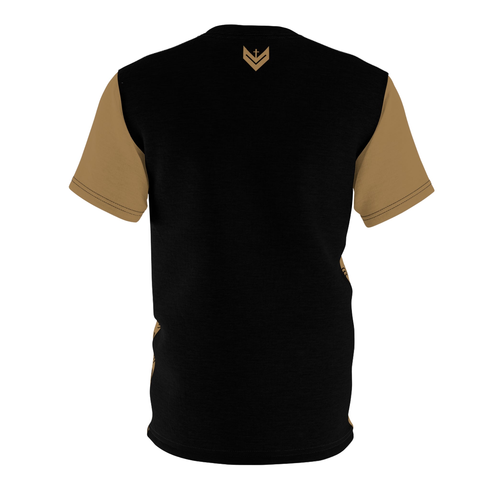 Vessels Luxe Black and Tan Reverse Tee: God First, Prayer Warrior Fashion