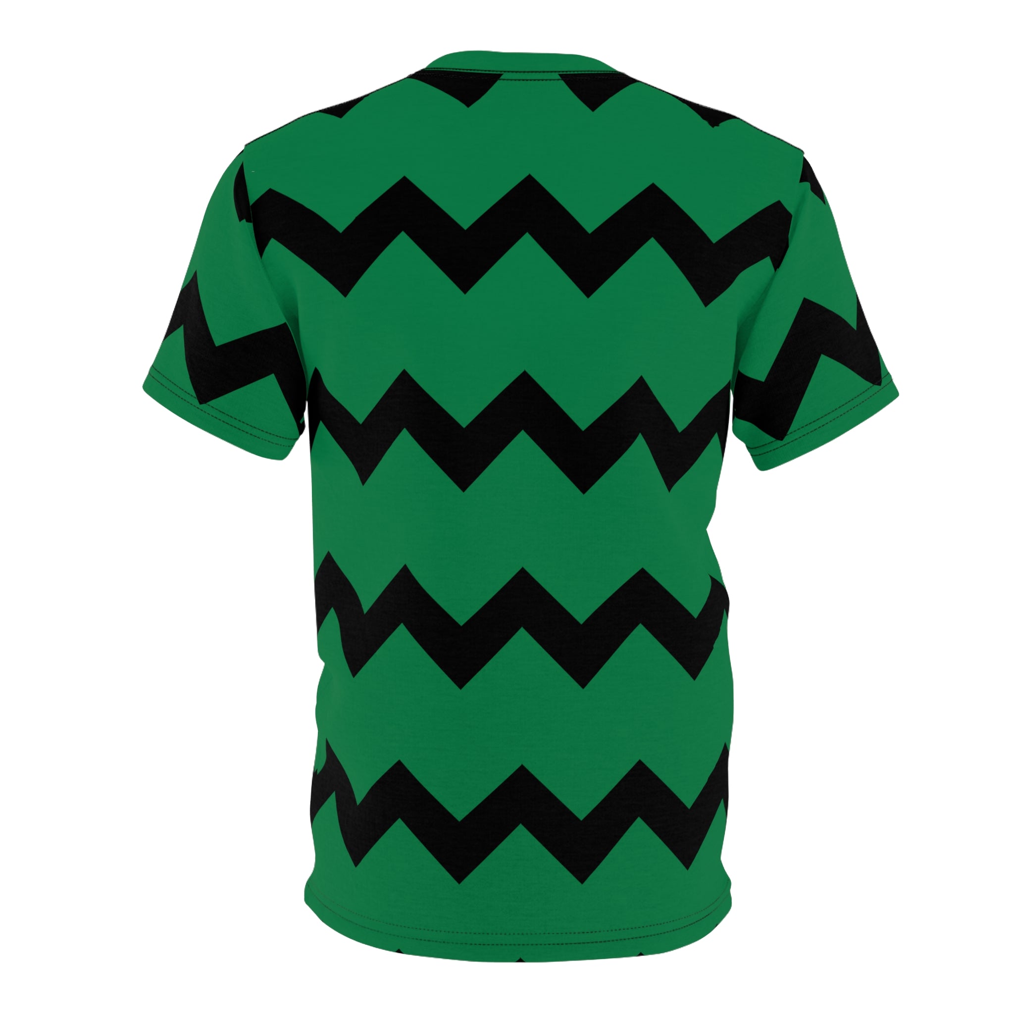 Zig Zag Tee - Green/Black Overcome Ups and Downs