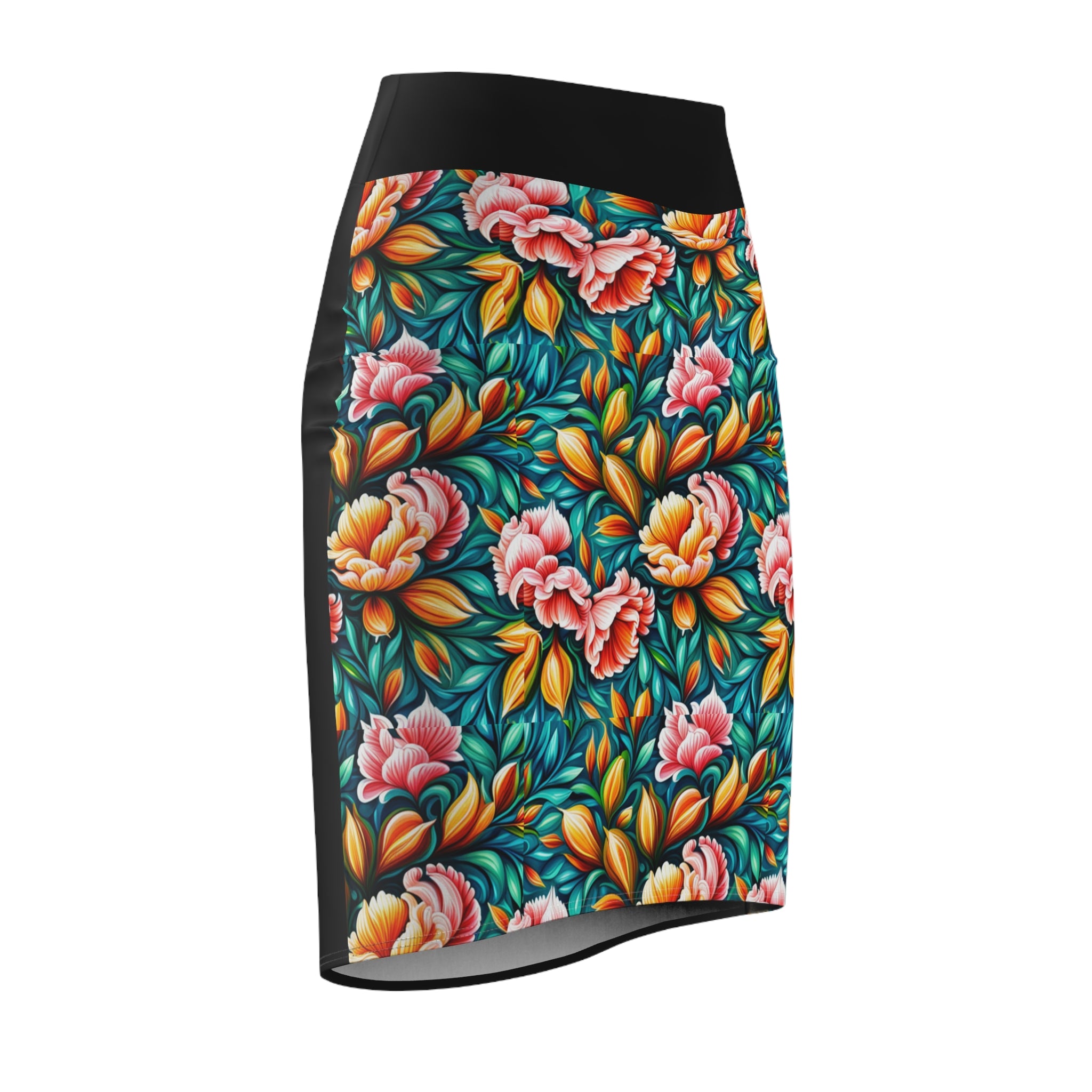 Vessels Flower Pencil Skirt for women