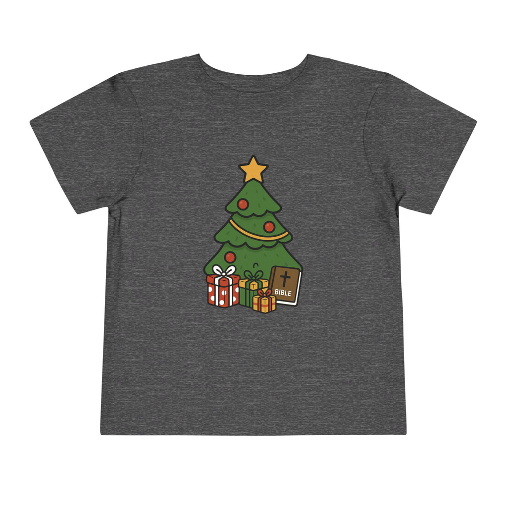 Christmas Tree Toddler Tee - Jesus, Love, Peace, Hope, Joy
