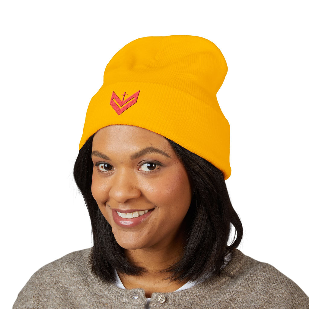 Vessels Embroidered Beanie Hat -Vessels for God and God's Love, Stylish and Trendy Faith Wear