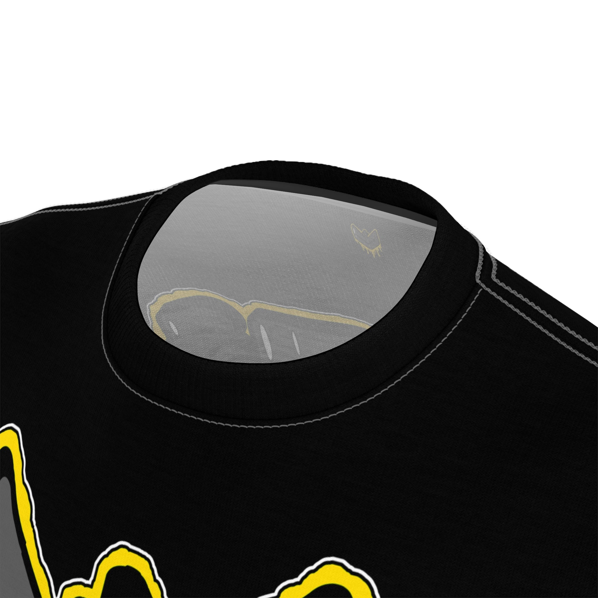 Yellow Drippy Graphic Tee - Edgy Design for Streetwear Lovers