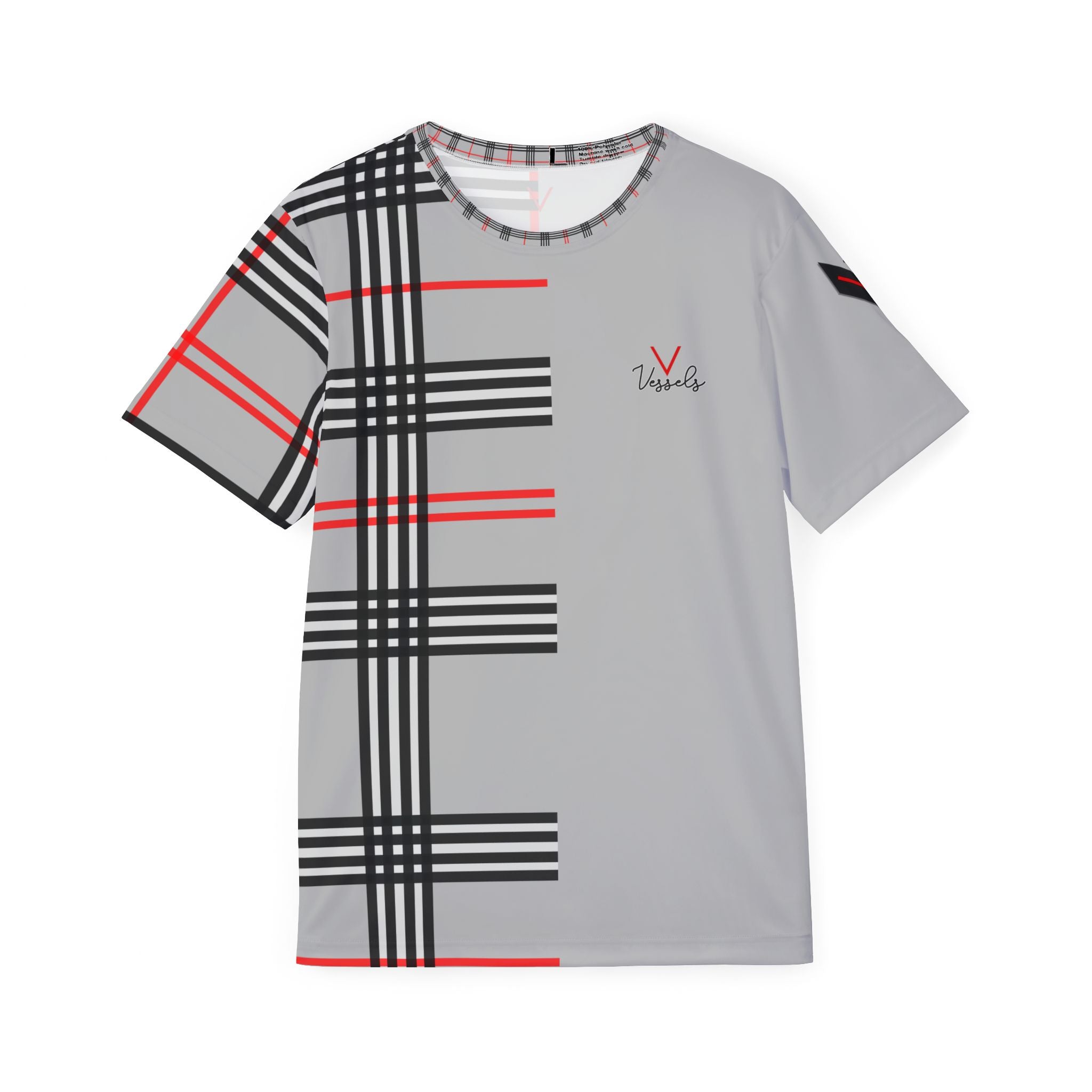 Vessels Half Plaid Gray T-shirt