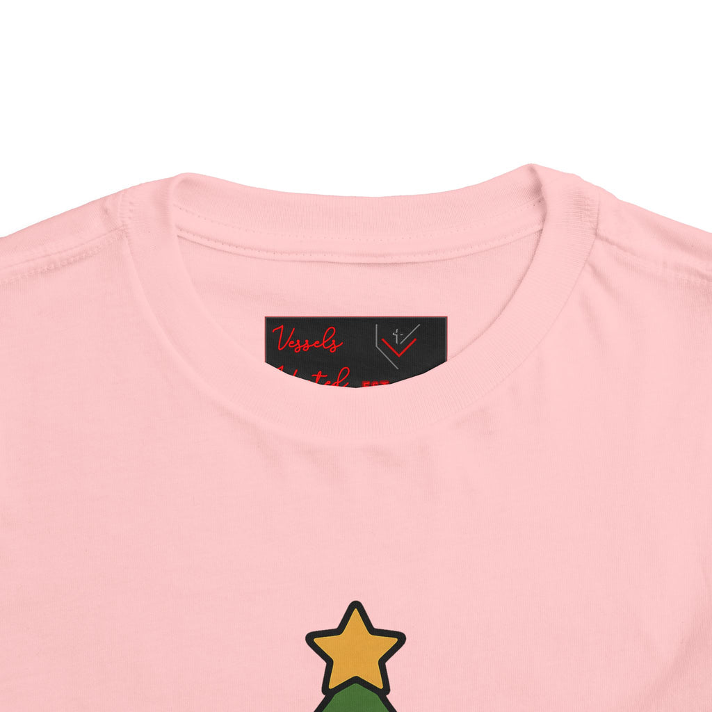 Christmas Tree Toddler Tee - Jesus, Love, Peace, Hope, Joy