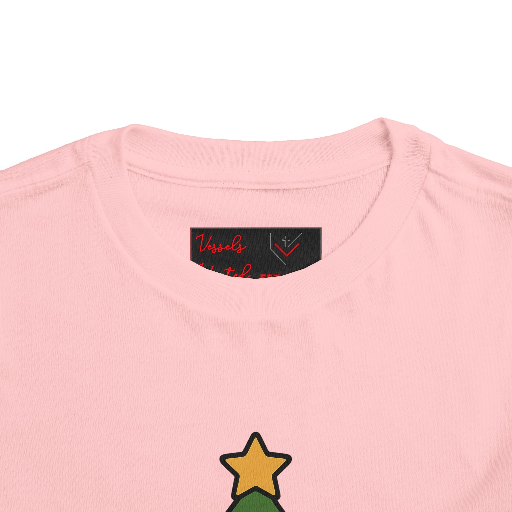 Christmas Tree Toddler Tee - Jesus, Love, Peace, Hope, Joy