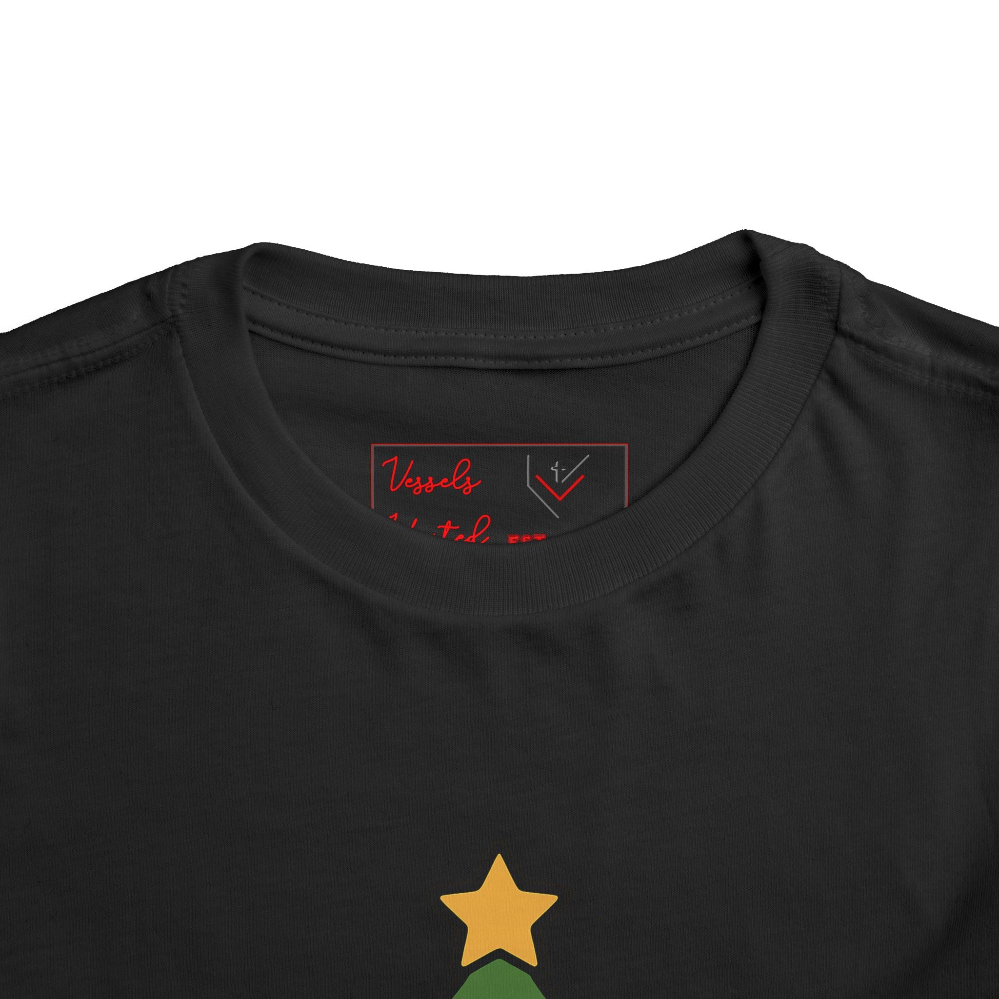 Christmas Tree Toddler Tee - Jesus, Love, Peace, Hope, Joy
