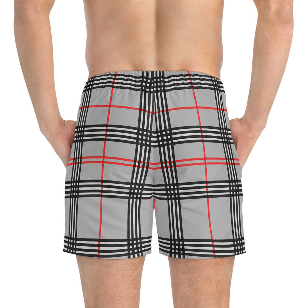 Vessels Plaid Swimming Trunks