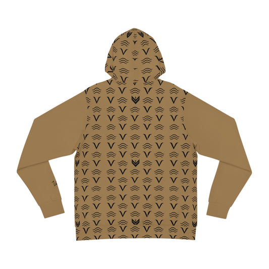 Vessels Luxe Black and Tan Reverse Hoodie: God First, Prayer Warrior Fashion