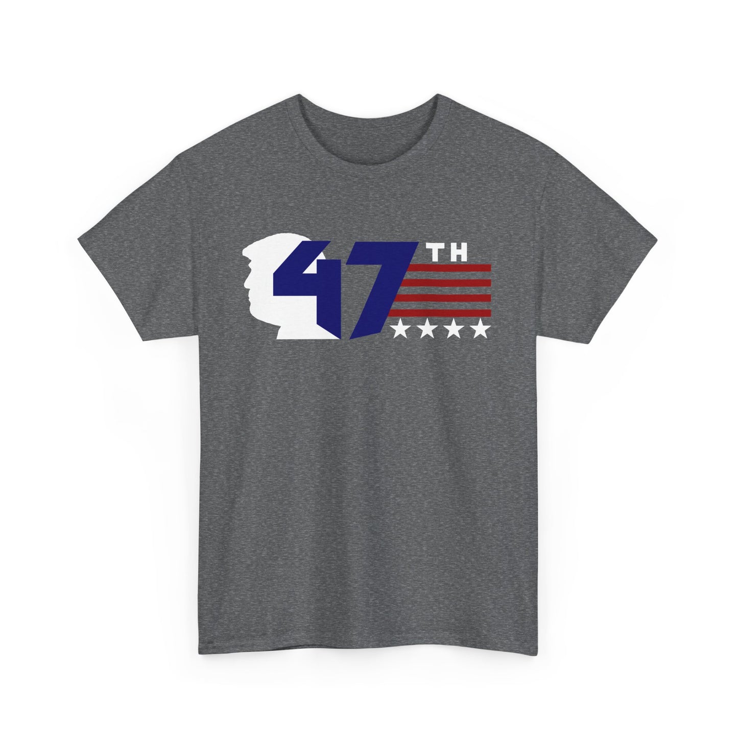 47th Trump: Patriotic Unisex Cotton Tee - 47th President Design, Casual Wear, Election Merchandise, Gift for Supporters, 4th of July Tee