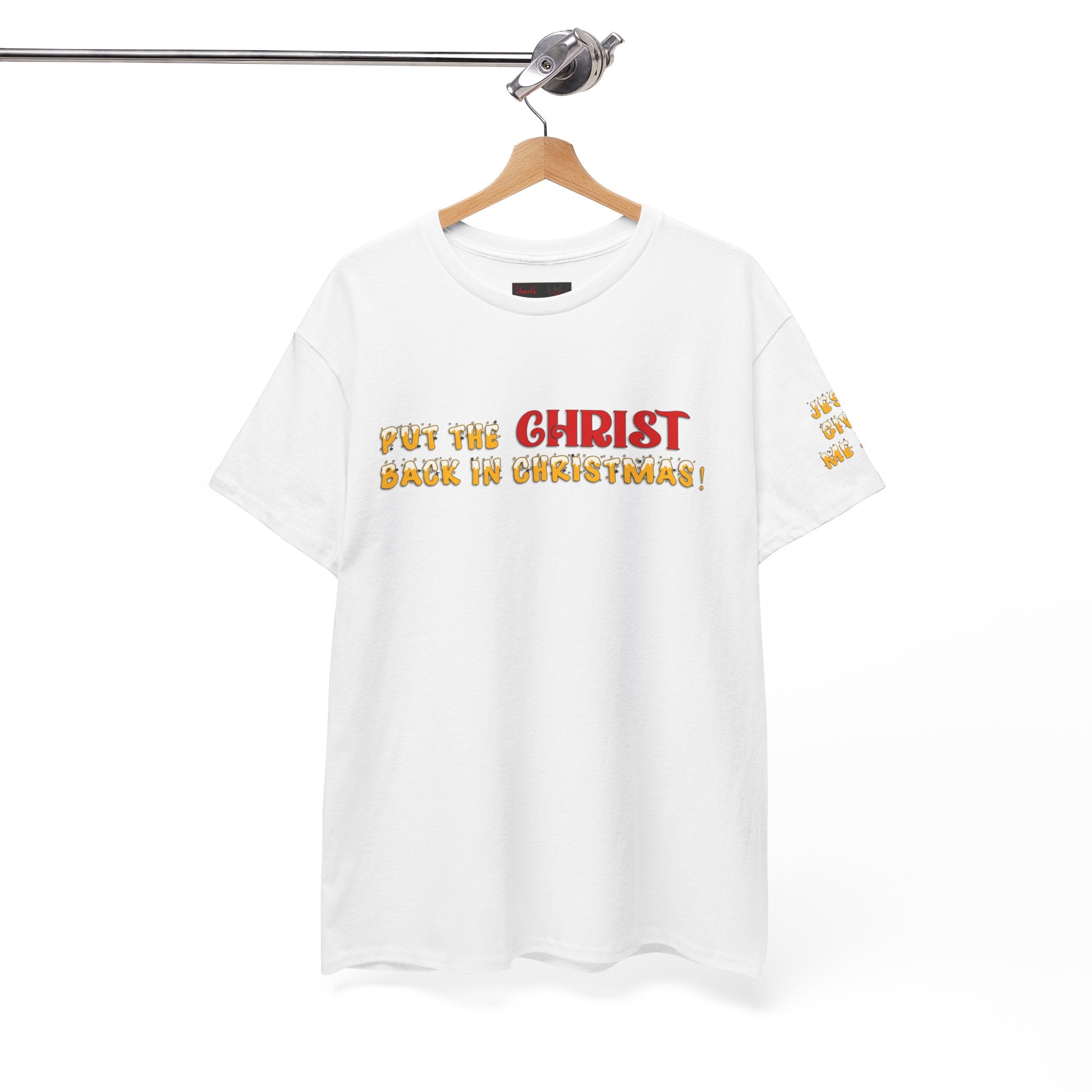 Christian Christmas T-Shirt — “Put the Christ Back in Christmas” Holiday Tee