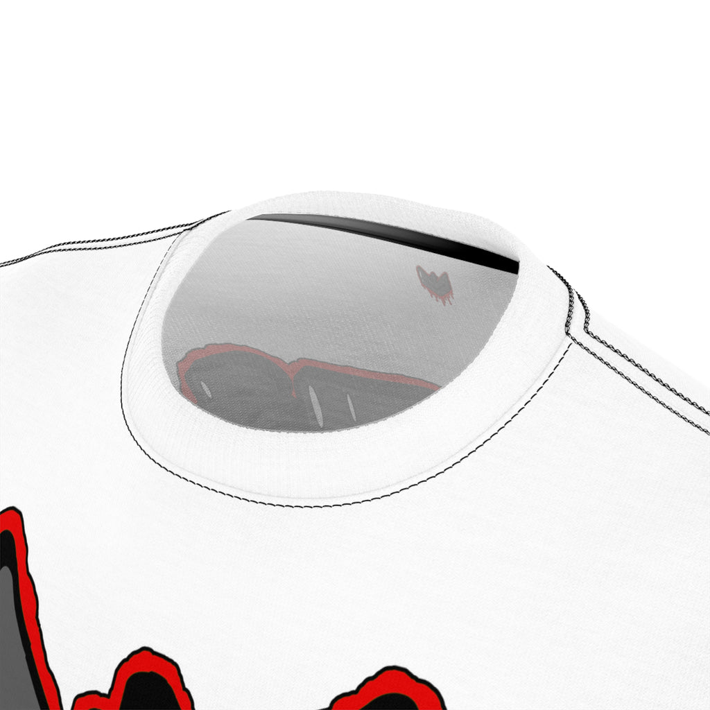 Red Drippy Graphic Tee - Edgy Design for Streetwear Lovers