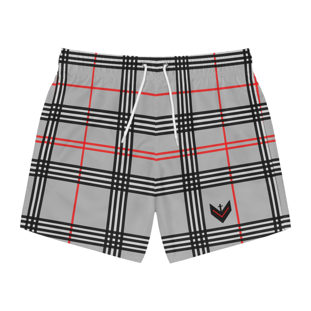 Vessels Plaid Swimming Trunks
