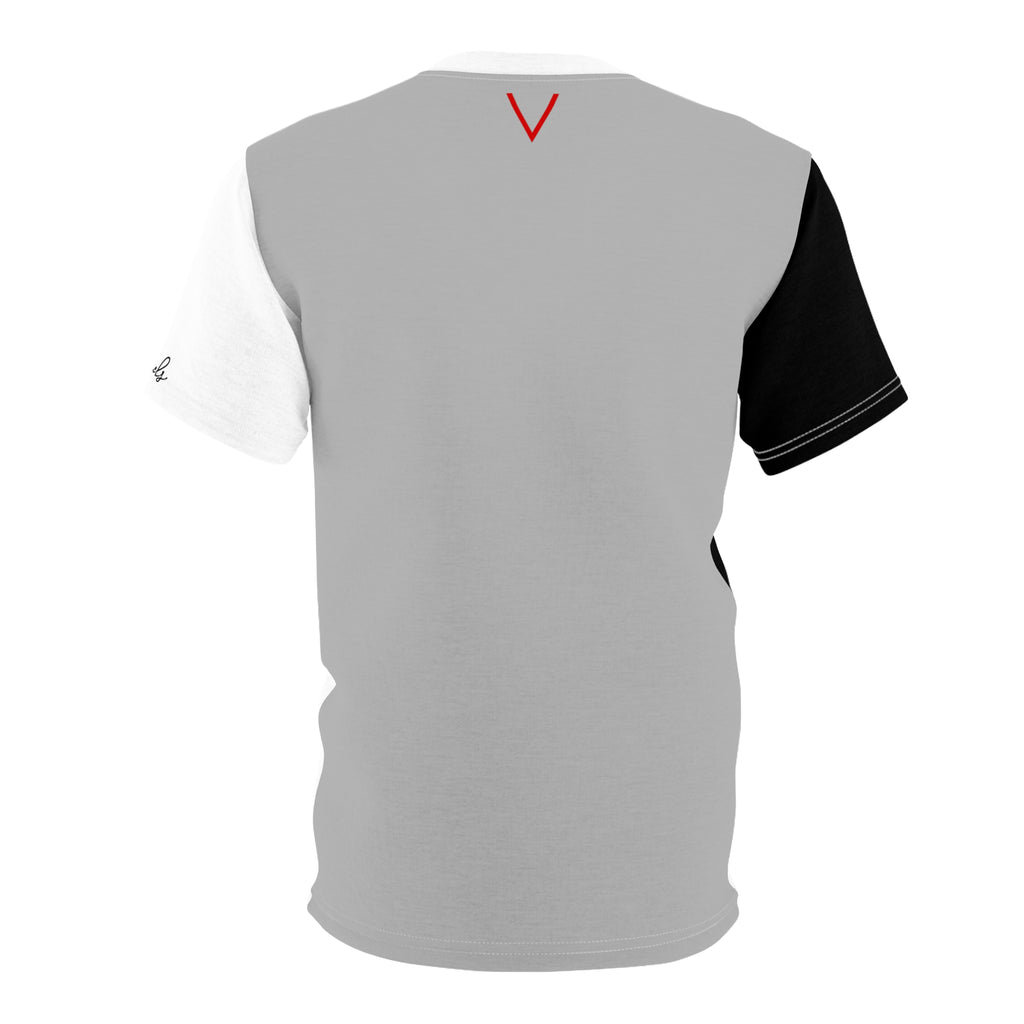 Slash Unisex Tee - Black Gray White