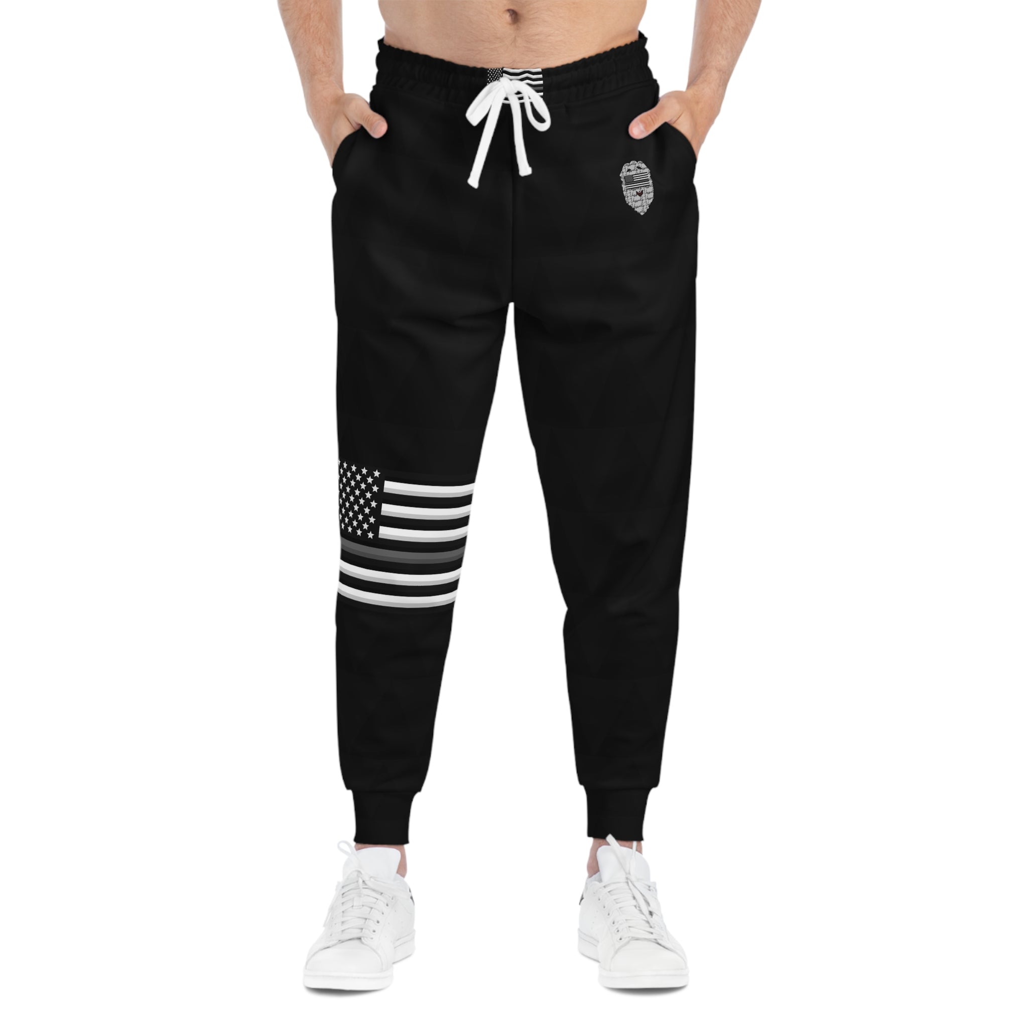 Patriotic Silver Line Flag Pants