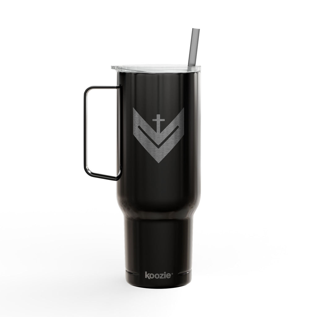 Vessels Premium Beverage Vessel - God First, Bible, Ministry - 40oz Insulated Tumbler