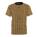 Vessels Luxe Black and Tan Reverse Tee: God First, Prayer Warrior Fashion