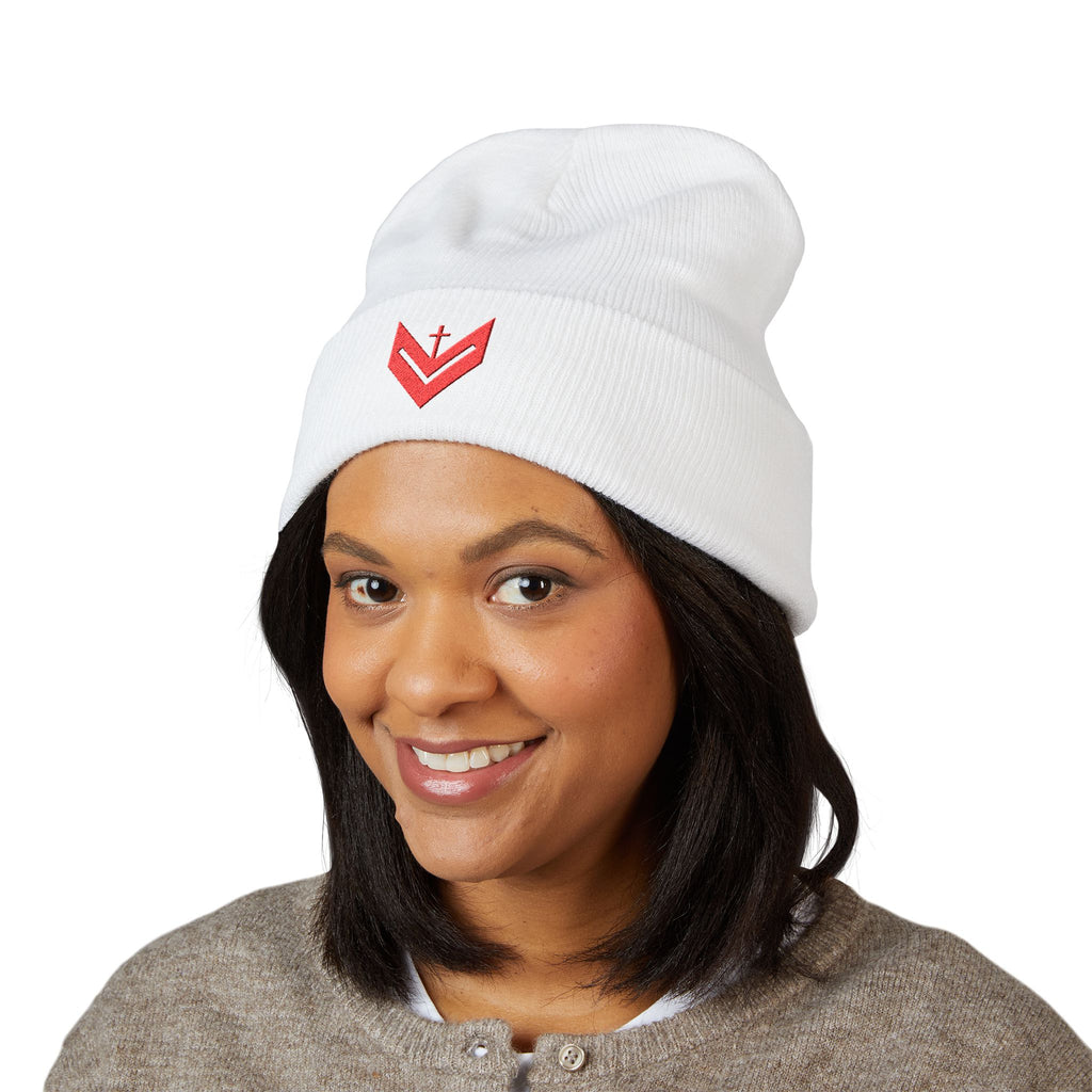 Vessels Embroidered Beanie Hat -Vessels for God and God's Love, Stylish and Trendy Faith Wear