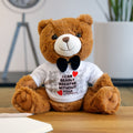 Love, Cuddle Companion Teddy Bear - "I Can Bearly Breathe Without You!"