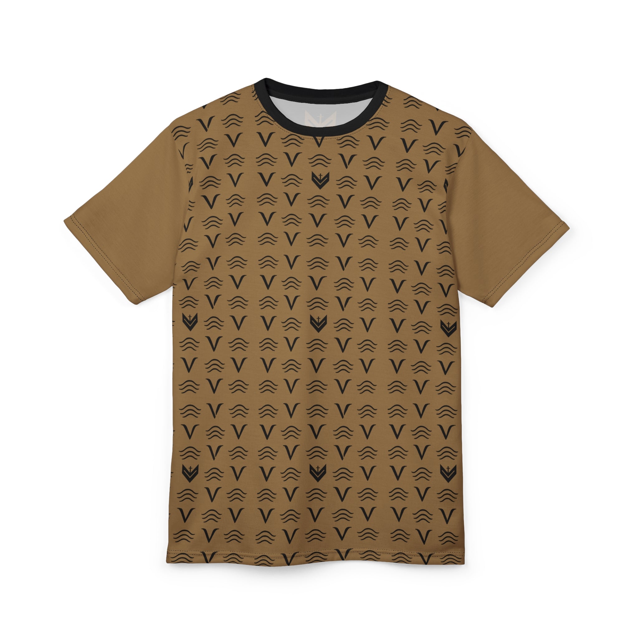 Vessels Luxe Black and Tan Reverse Tee: God First, Prayer Warrior Fashion