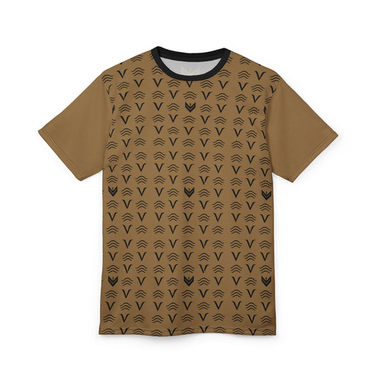Vessels Luxe Black and Tan Reverse Tee: God First, Prayer Warrior Fashion