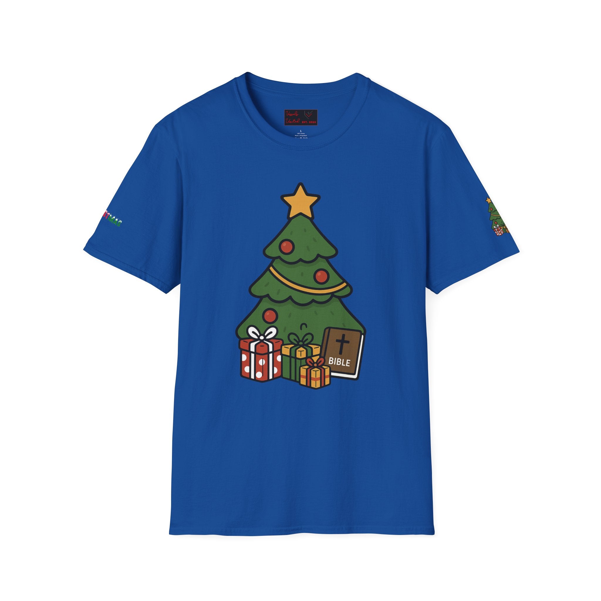 Christmas Tree T-Shirt — Jesus Christ Bible Holiday Family Giving Tee