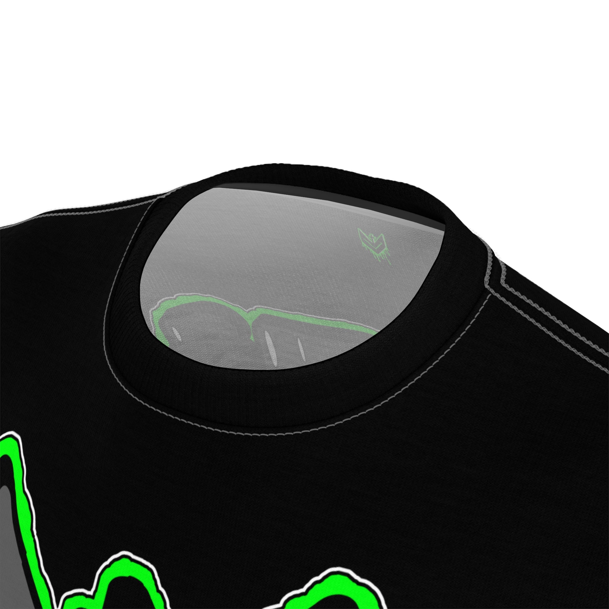 Green Drippy Graphic Tee - Edgy Design for Streetwear Lovers