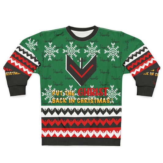 Christmas Ugly Sweater Unisex Sweatshirt - Put the Christ back in Christmas