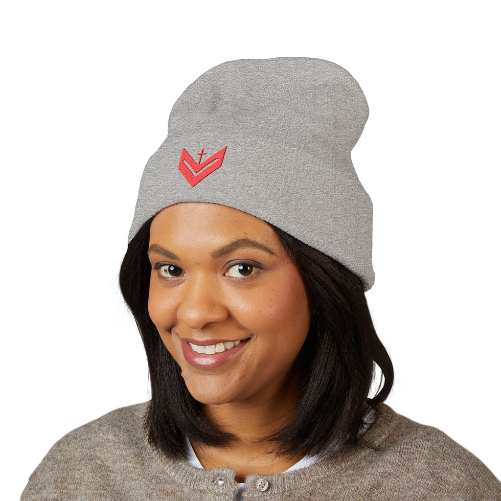 Vessels Embroidered Beanie Hat -Vessels for God and God's Love, Stylish and Trendy Faith Wear