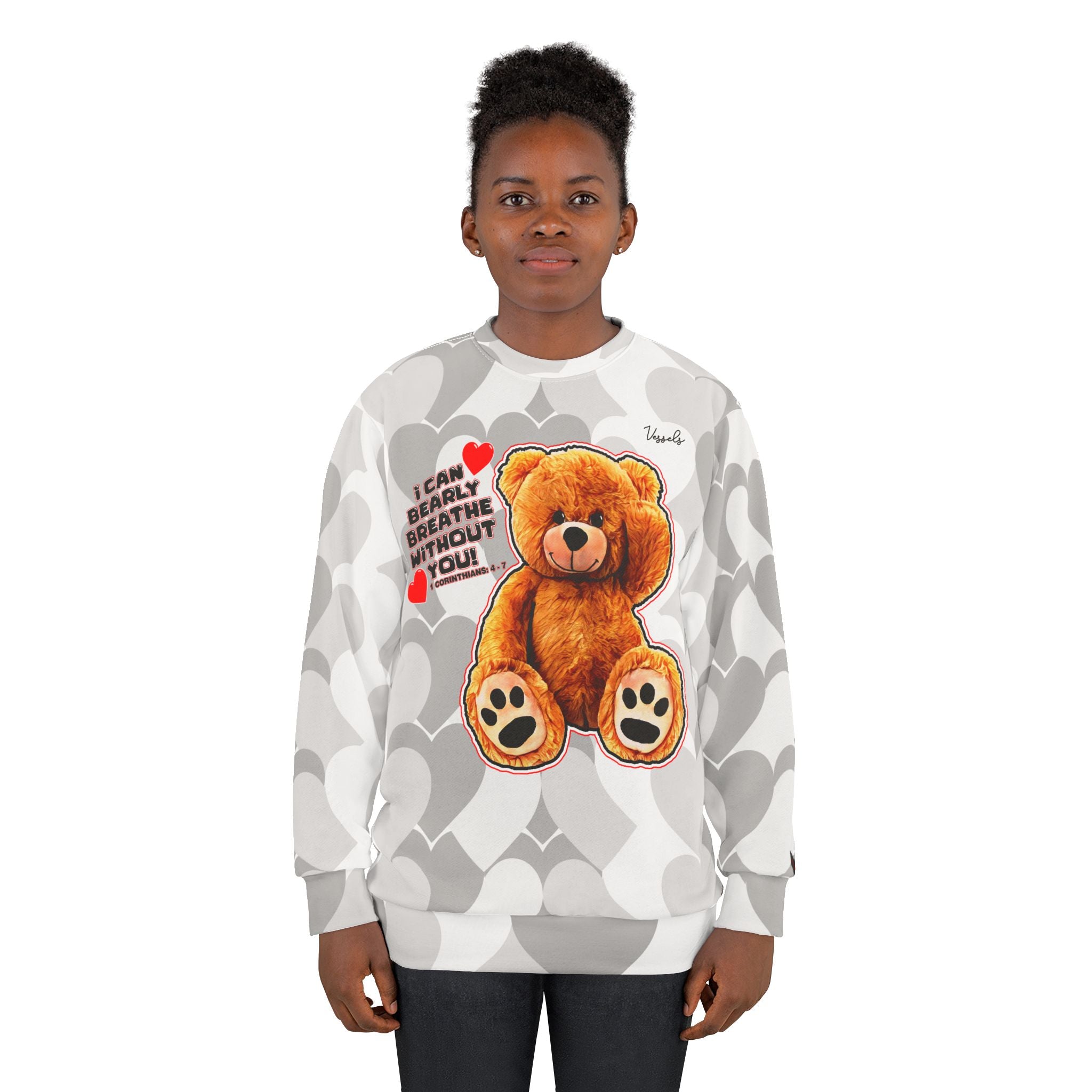 Love Bear Sweatshirt White/Gray
