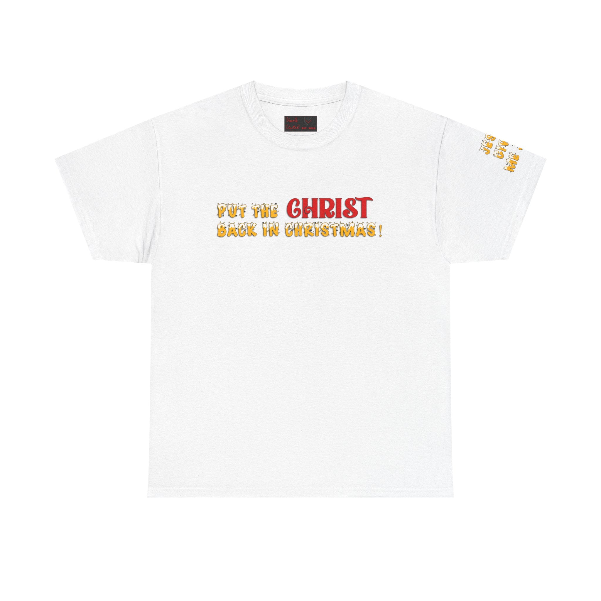 Christian Christmas T-Shirt — “Put the Christ Back in Christmas” Holiday Tee