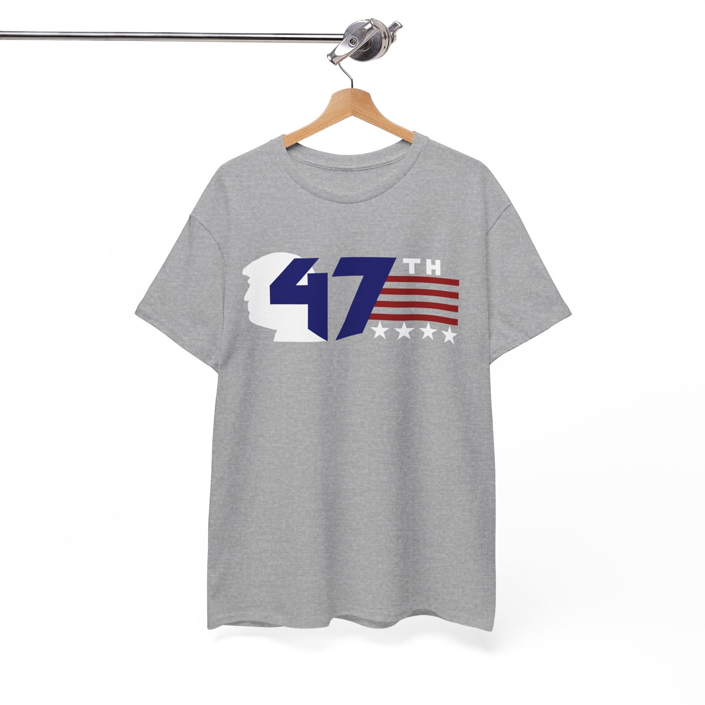 47th Trump: Patriotic Unisex Cotton Tee - 47th President Design, Casual Wear, Election Merchandise, Gift for Supporters, 4th of July Tee