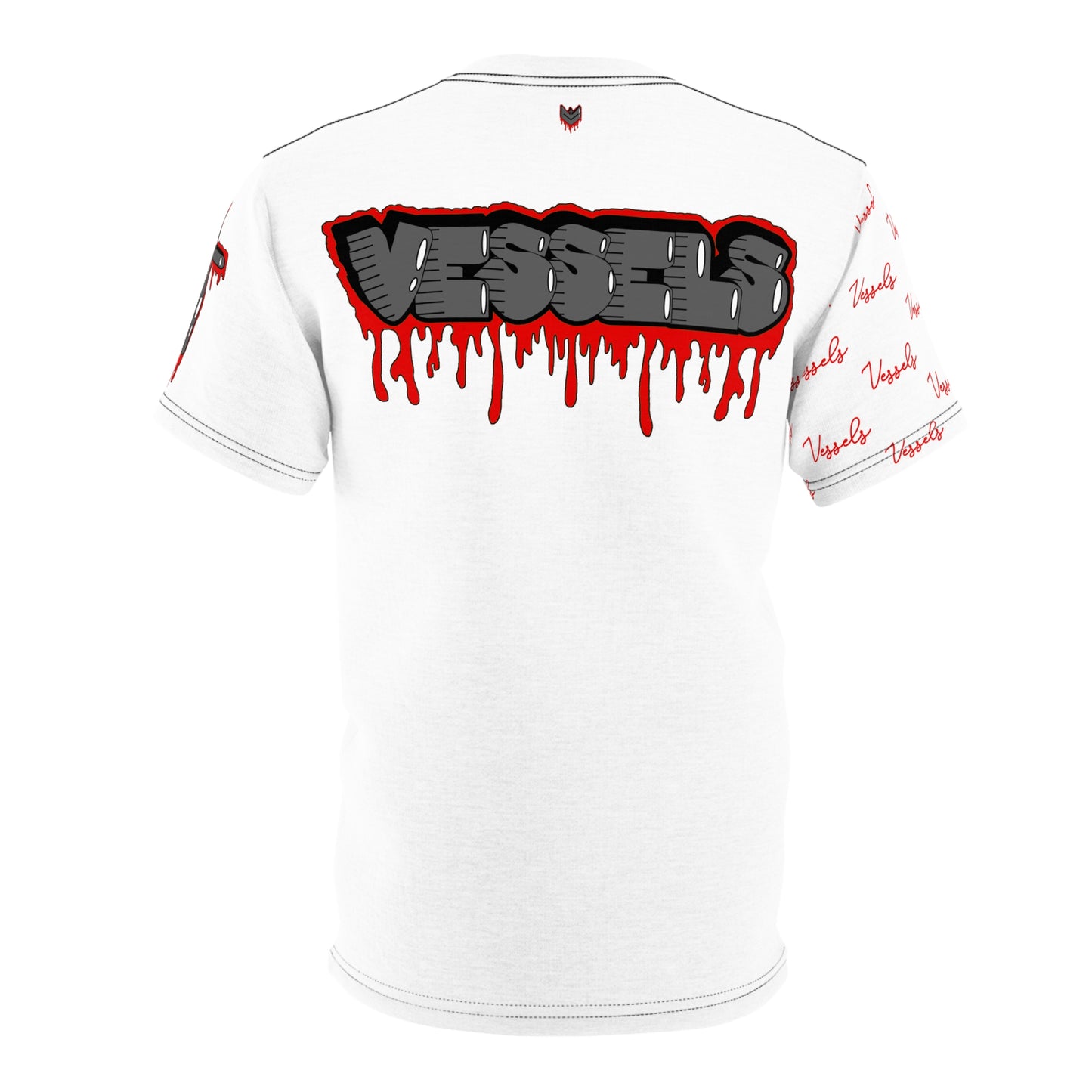 Red Drippy Graphic Tee - Edgy Design for Streetwear Lovers