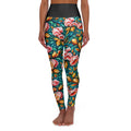 Women's Flower High Waisted Yoga Leggings