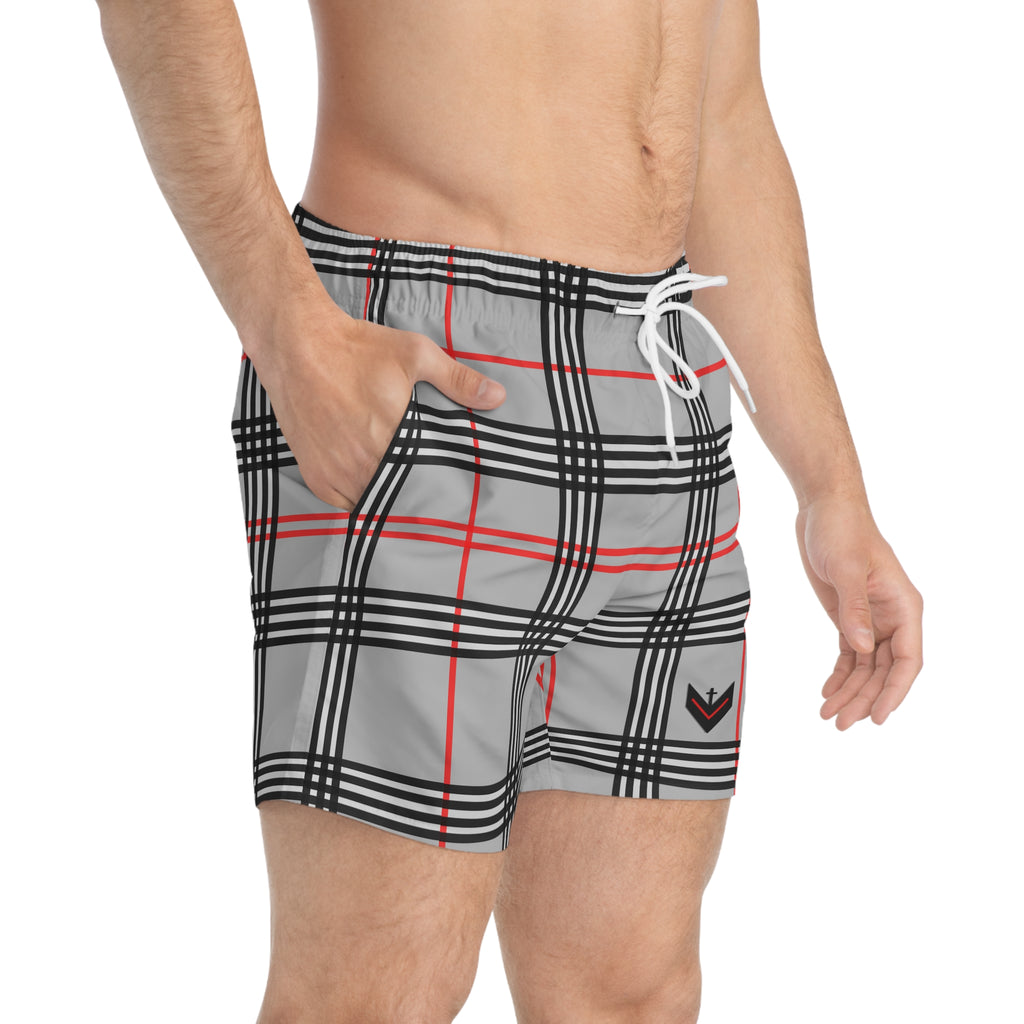 Vessels Plaid Swimming Trunks
