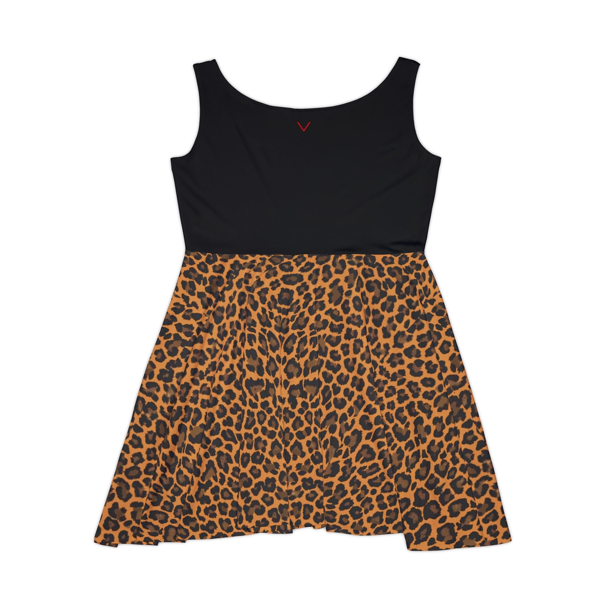 Leopard Heart Women's Skater Dress - God's Love of Animals Fun Dress