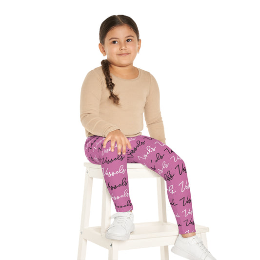 Trendy Kids Leggings - Stylish 'Vessels' Print for Active Girls