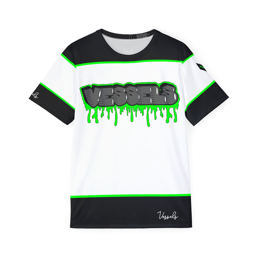 Vessels Drippy Graffiti Tee: Vibrant Men's Sports Jersey, Cool Athletic Tee for Gamers, Perfect for Sports Events, Casual, Summer Outfits, Fitness