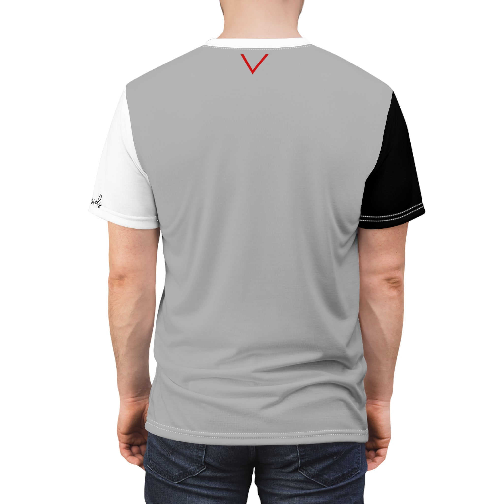 Slash Unisex Tee - Black Gray White