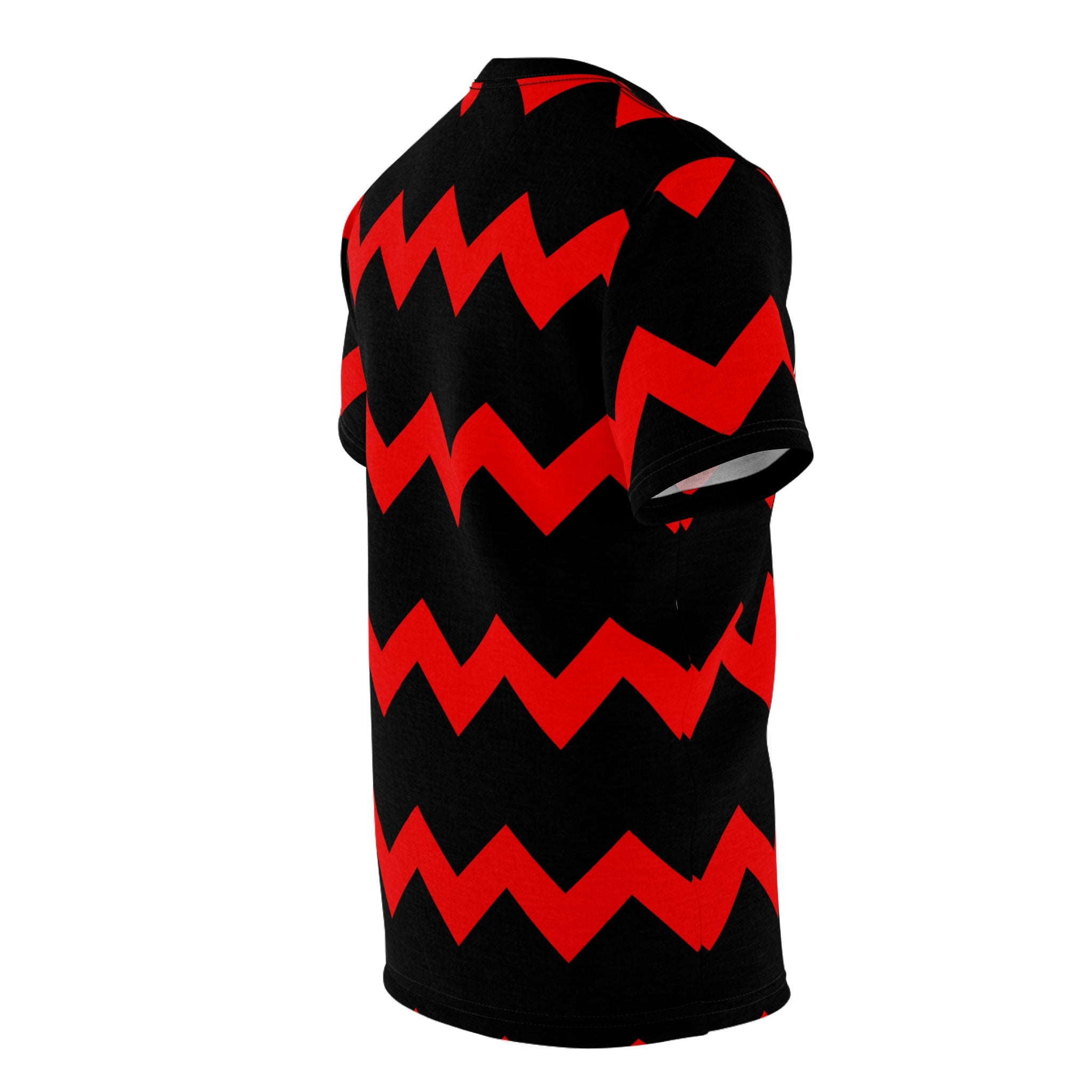 Zig Zag Tee - Black/Red Overcome Ups and Downs