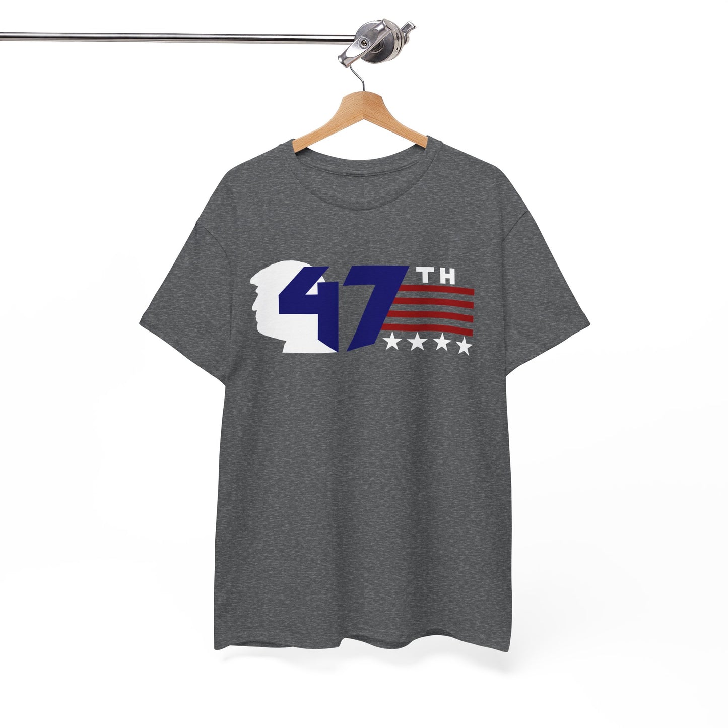 47th Trump: Patriotic Unisex Cotton Tee - 47th President Design, Casual Wear, Election Merchandise, Gift for Supporters, 4th of July Tee