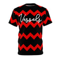 Zig Zag Tee - Black/Red Overcome Ups and Downs