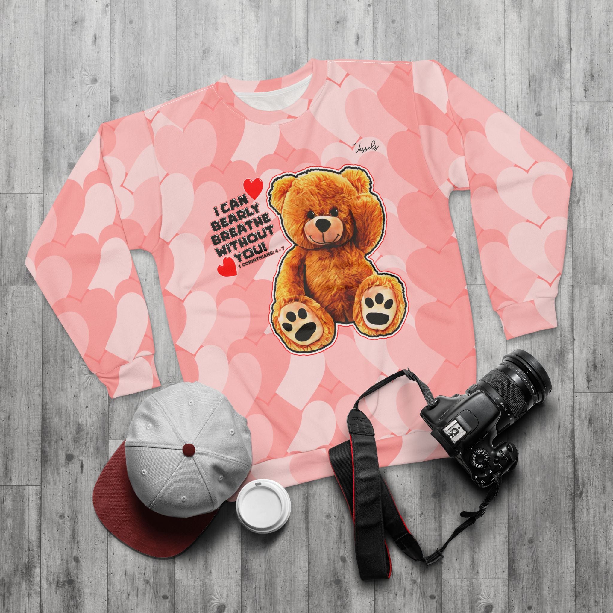 Love Bear Sweatshirt Pink