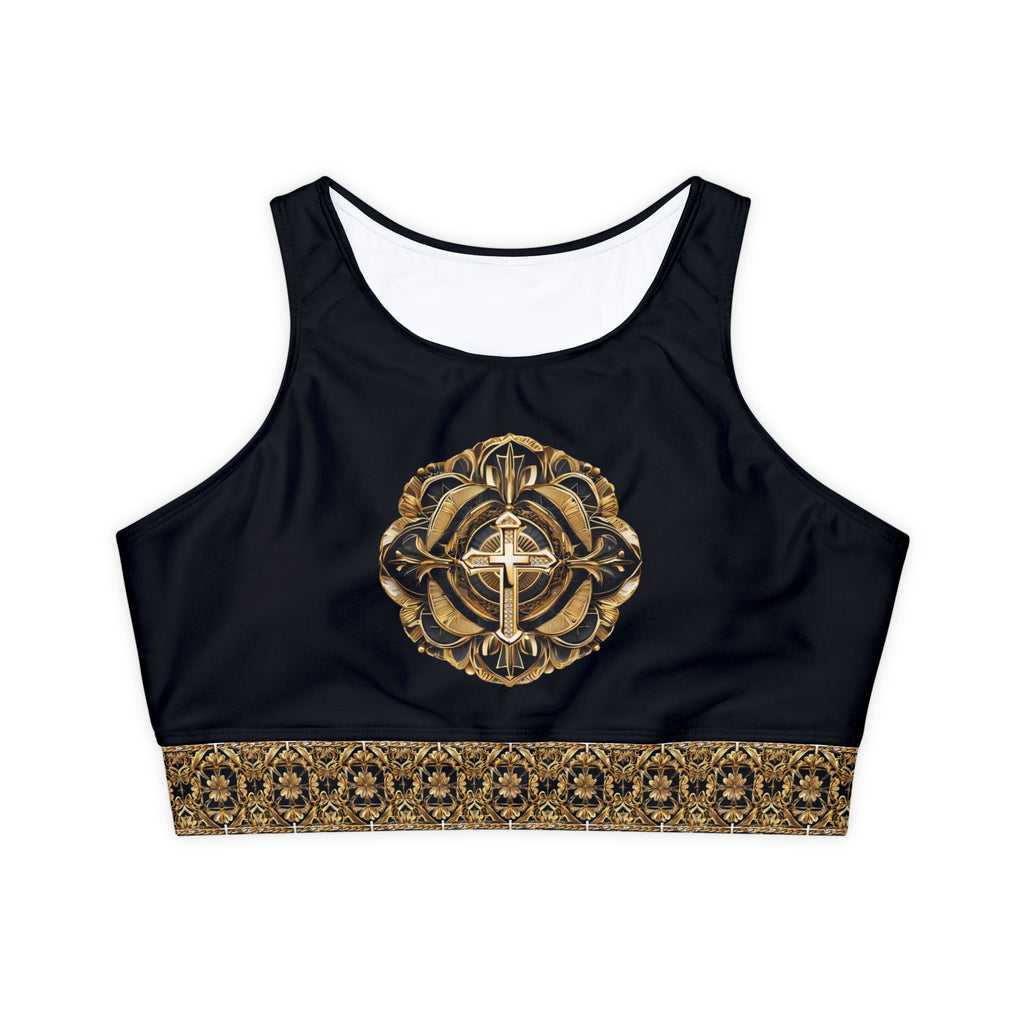 Chic Gold Sports Crop