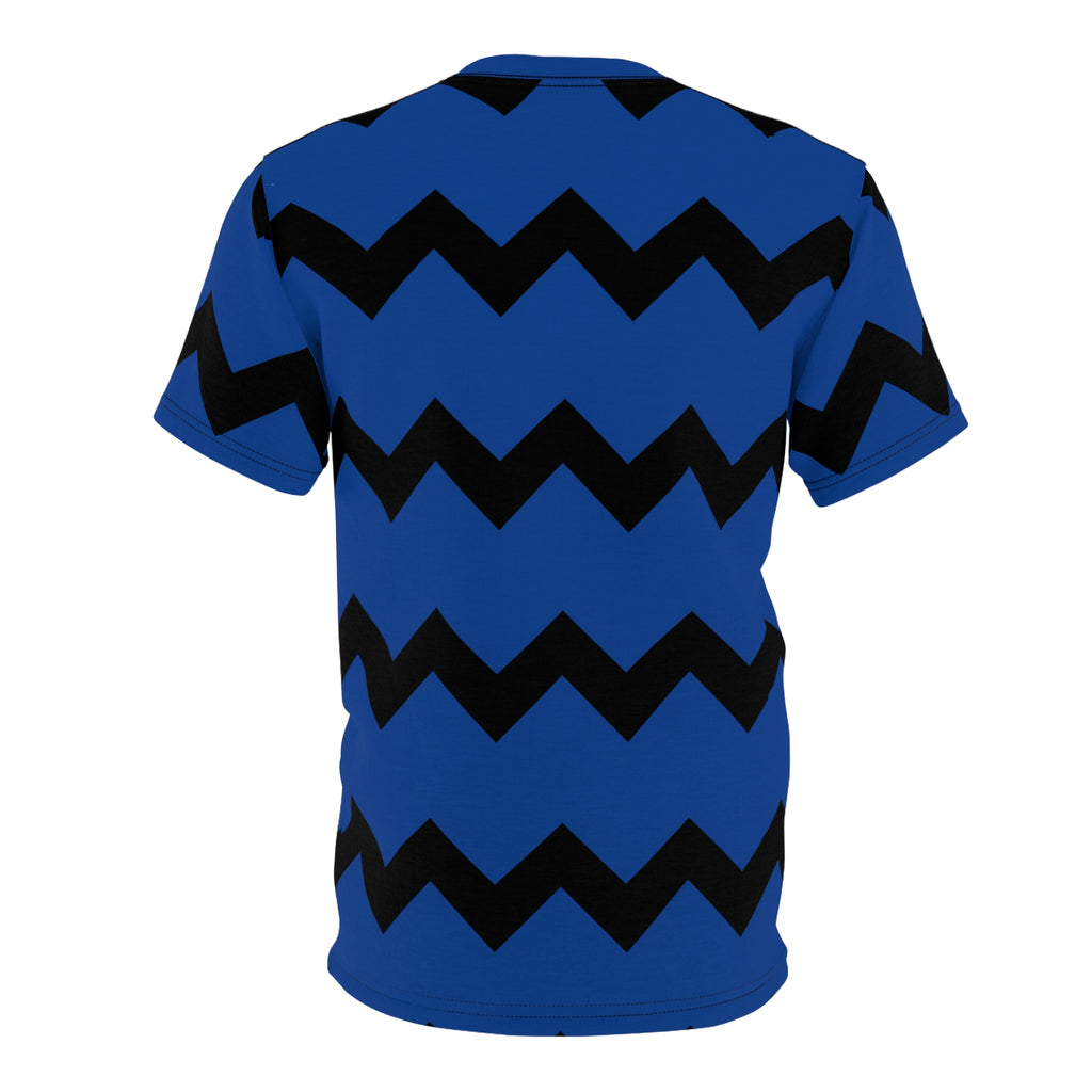 Zig Zag Tee - Blue/Black Overcome Ups and Downs