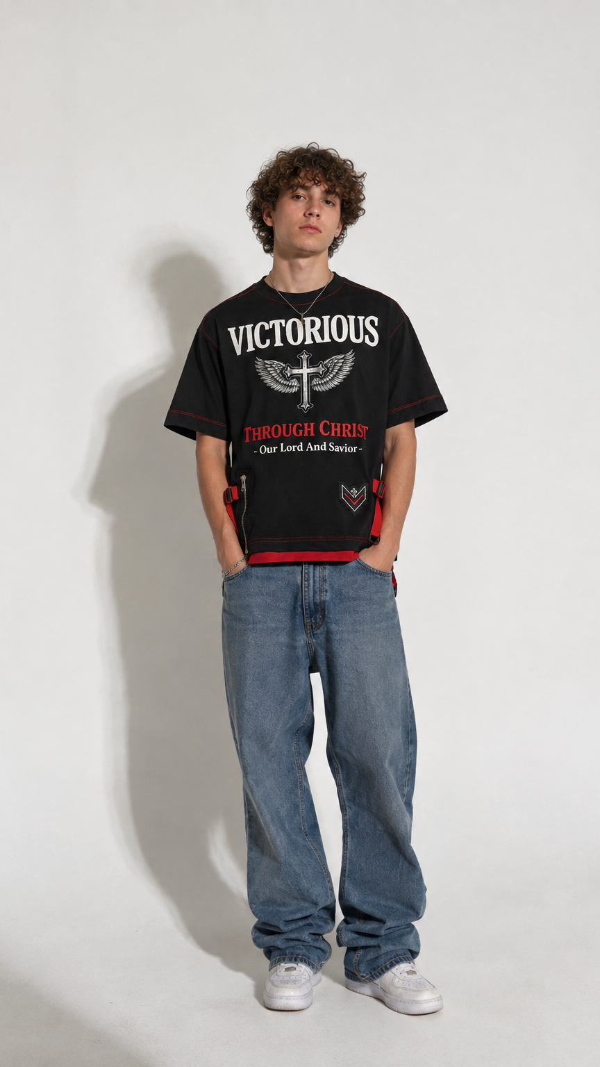 Onyx "VICTORIOUS THROUGH CHRIST" Tee