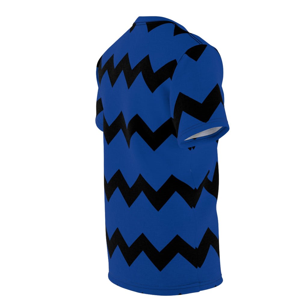 Zig Zag Tee - Blue/Black Overcome Ups and Downs