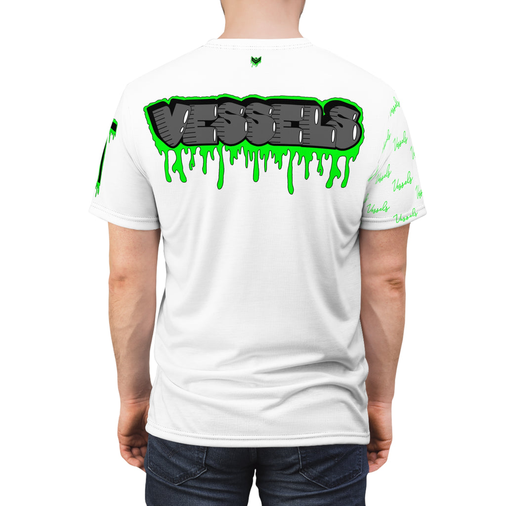 Green Drippy Graphic Tee - Edgy Design for Streetwear Lovers