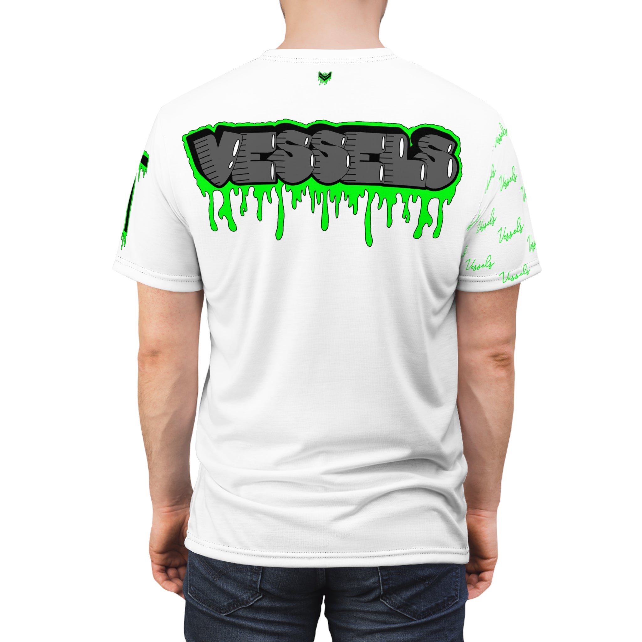 Green Drippy Graphic Tee - Edgy Design for Streetwear Lovers